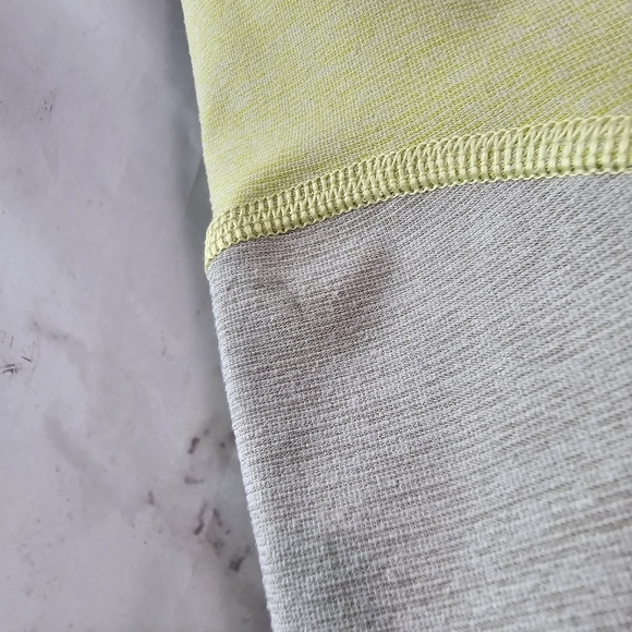 Outdoor Voices Leggings Womens Small Yellow Gray Tri Color Block High Rise - Picture 12 of 14